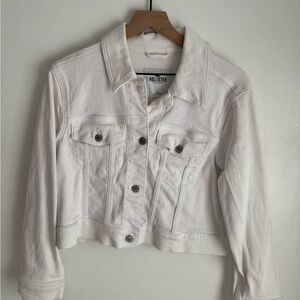 Hollister Women's Cream Jean Jacket